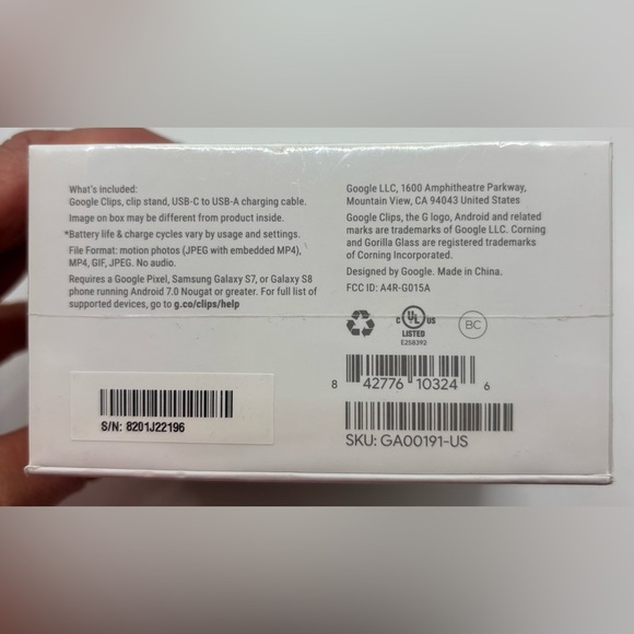 Google Clips Smart Camera 16GB Wi-Fi Bluetooth New Sealed - Picture 7 of 7